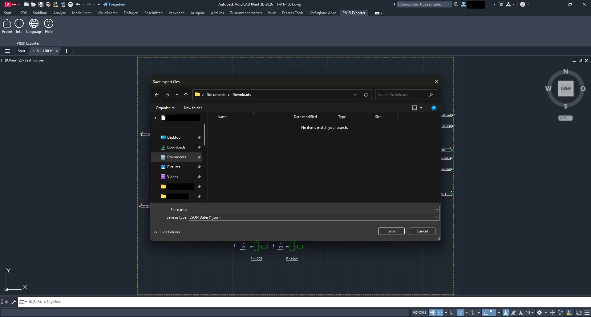 AutoCAD-exportdialoog