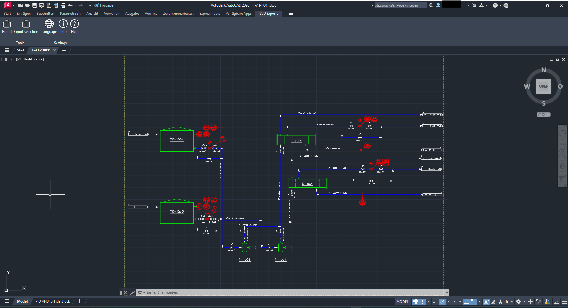 AutoCAD main view with ribbon